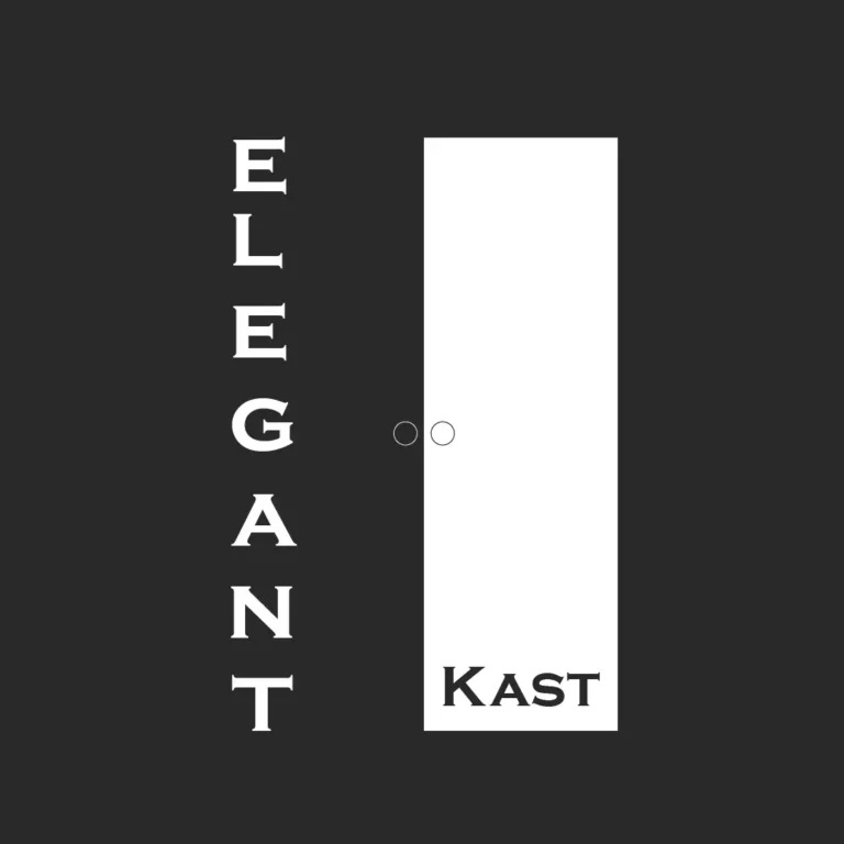 Elegant Kast Logo - Light Black Background